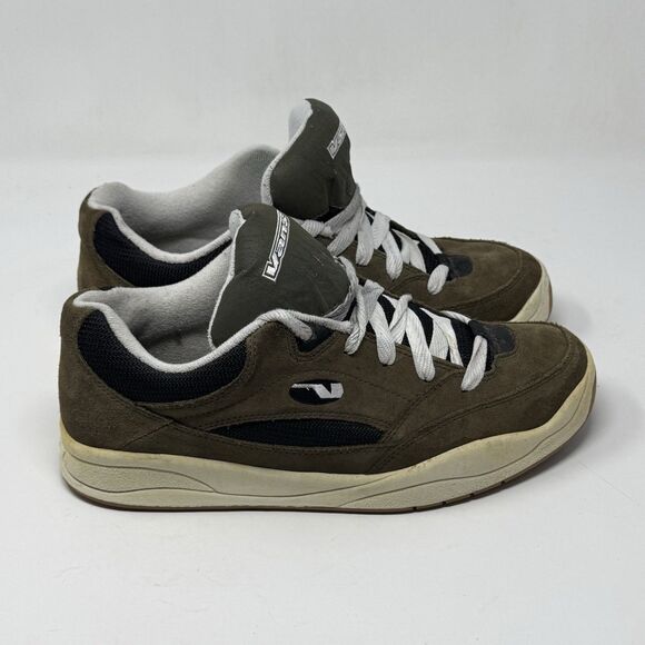 Vans Oslo Skate Shoes Mens 12 Brown Suede Fat Tongue Chunky Vintage Sneakers